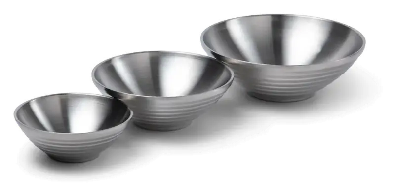 Skål Stainless Dubbelvägg 3-pack One Size Stål