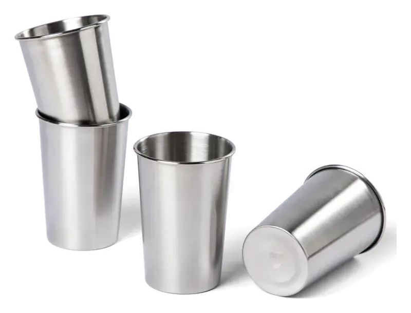 Stålmuggar 35 cl 4-pack One Size Stål