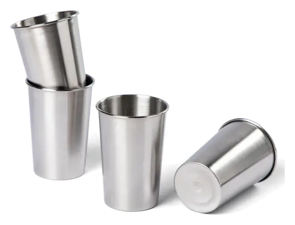 Stålmuggar 35 cl 4-pack One Size Stål