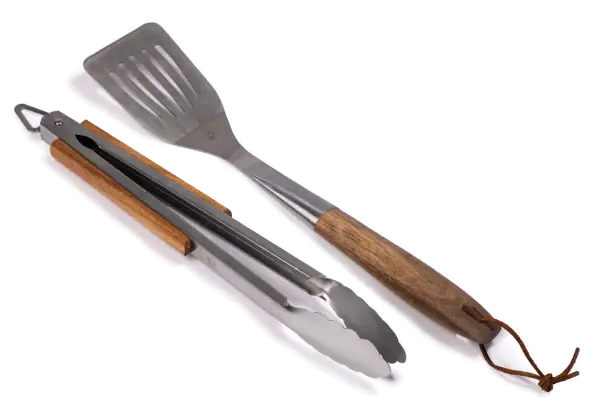 Grillverktyg 2 delar One Size Stål